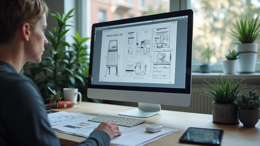 Wireframe-Vergleich: Mobile Layout (einspaltig) und Desktop Layout (mehrspaltig) nebeneinander