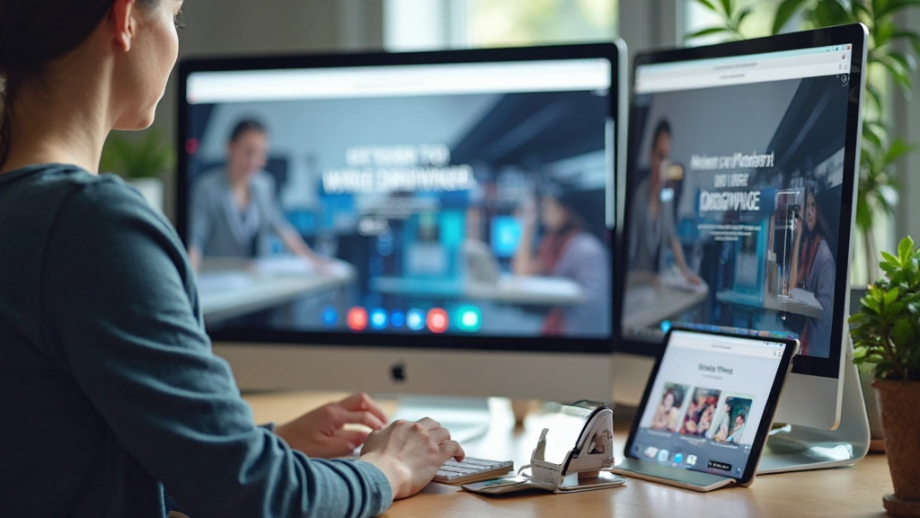Verschiedene Geräte nebeneinander: Smartphone, Tablet, Laptop mit responsive Webseite angezeigt