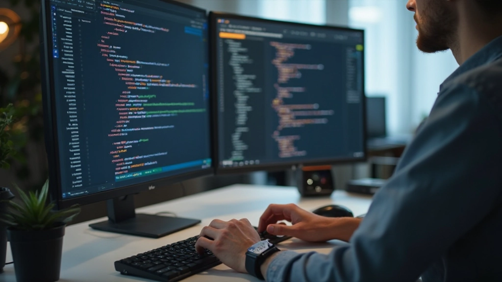 Code-Editor mit CSS Media Query Syntax hervorgehoben und farbiger Syntax-Highlighting