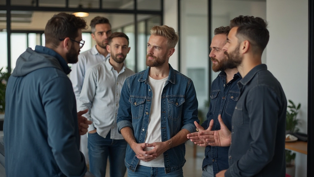 Team diskutiert Frontend-Entwicklung